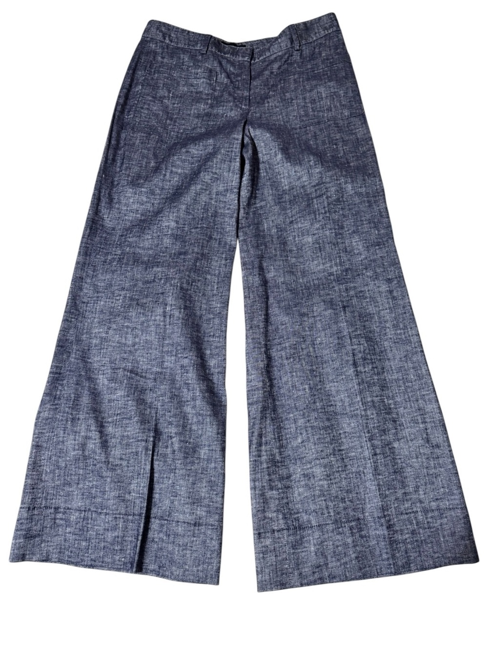 Theory Livdale Linen Blend Wide Leg Pants Tierra Wash Quiet Luxury Size 2